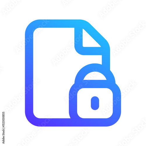 data encryption gradient icon