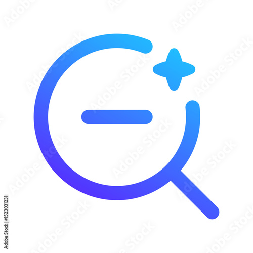 zoom out ai gradient icon