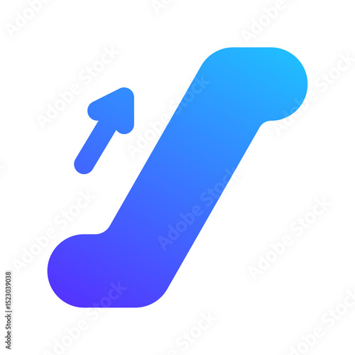 escalator gradient fill icon