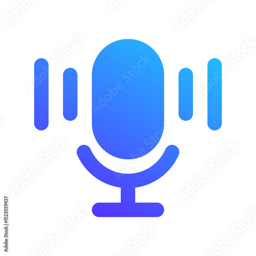 voice assistant gradient fill icon