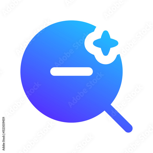 zoom out ai gradient fill icon