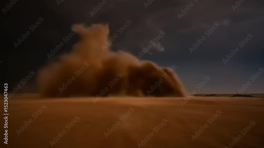 custom made wallpaper toronto digitalDramatic lightning illuminating a dust storm over a vast desert landscape at night