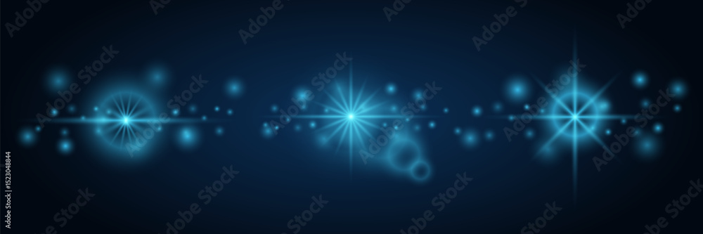 Fototapeta premium Star explosion. Vector sparkles on transparent background. Sparkling particles. EPS 10.