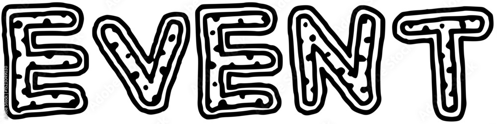 Obraz premium event letter icon(vector illustration)