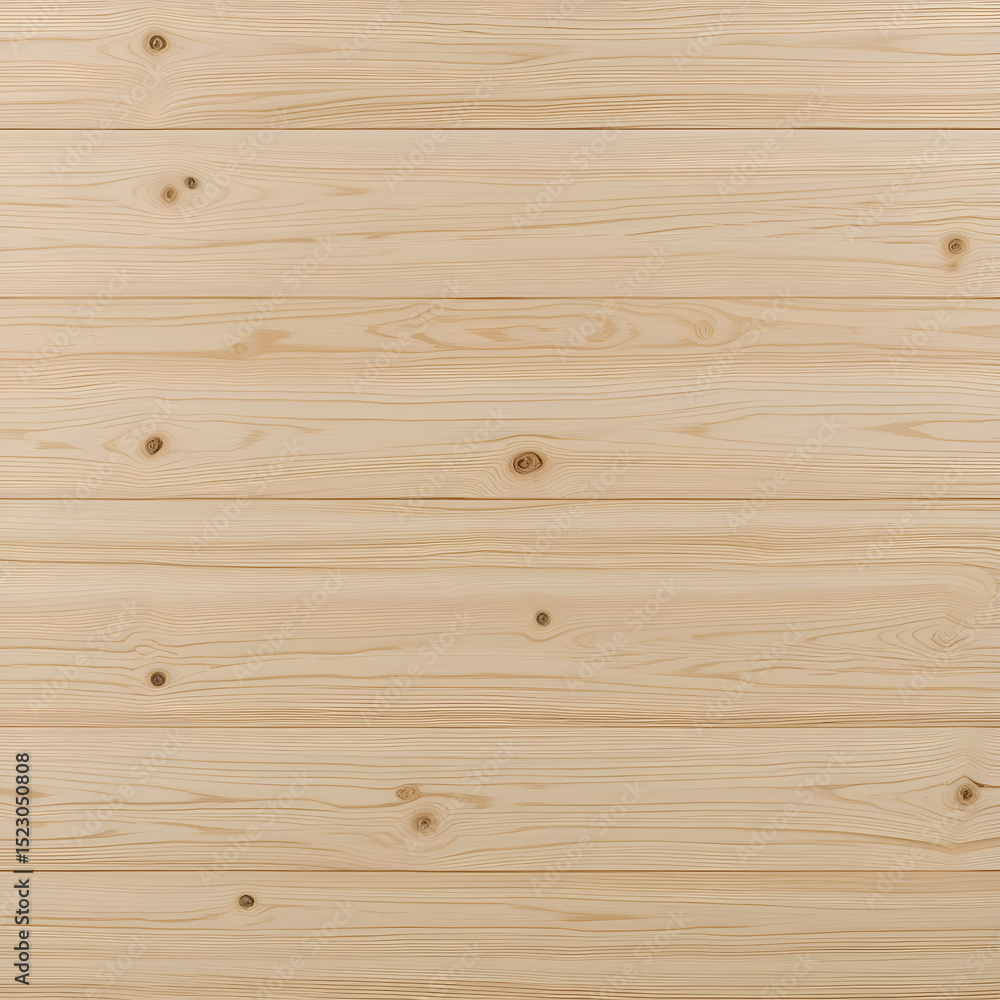 Fototapeta premium Light beige horizontal wood grain texture background