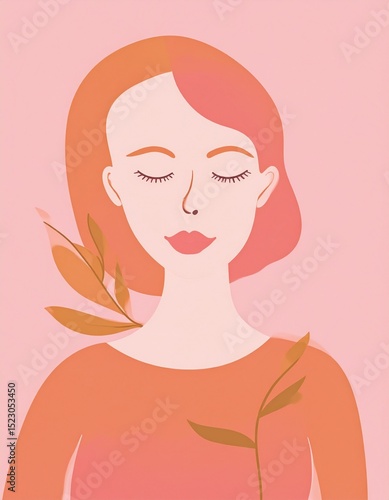 Mindful Illustration of a Person Resting in Nature