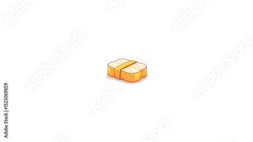 Bath sponge with strap isolated on white  