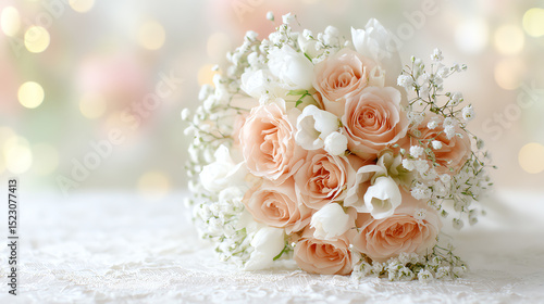 bridal bouquet, AI generated