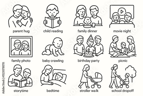 Family activities and celebrations: daily life and special moments