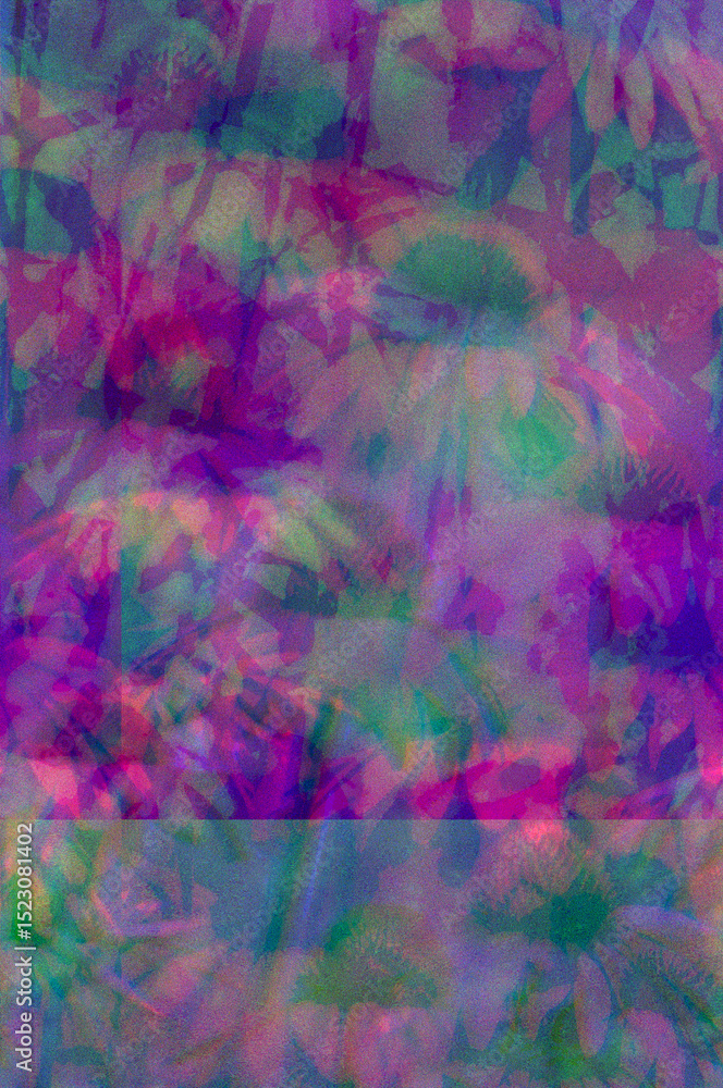 Fototapeta premium Distorted abstract echinacea