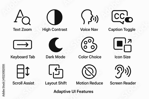 Adaptive ui features: enhancing accessibility with voice navigation and dark mode options
