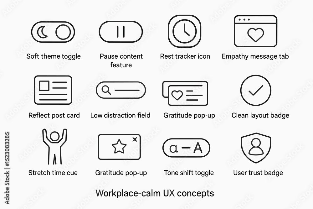 Calm ux concepts featuring soothing interface elements for enhanced user experience Calm ux concepts featuring soothing interface elements for enhanced user experience