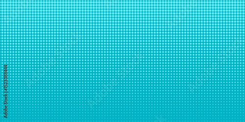 Halftone pop art pattern. Blue comic background. Half tone texture with dots. Cartoon splash effect with circles. Retro abstract print. Geometric spots duotone cover. Vector illustration.