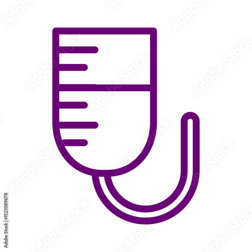 IV Drip Icon Representing Hospital Intravenous Therapy, Medical Fluids and Patient Treatment Care Equipment