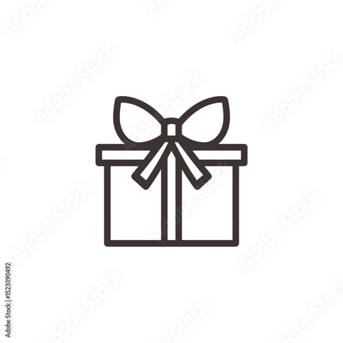 Gift box shows presentation celebration minimal isolated design