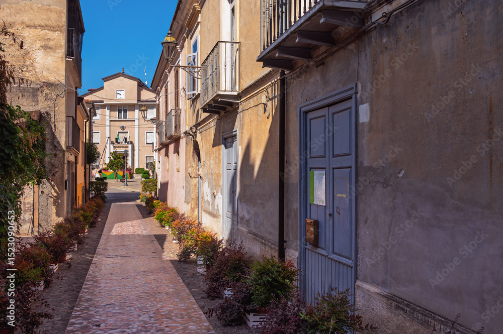 Fototapeta premium view of the village of Sarconi, Potenza province, Basilicata