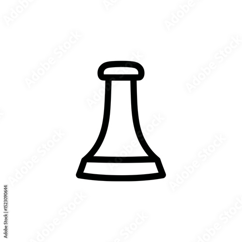 Chess pawn outline represents tactic strategy on background