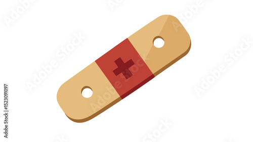 Bandage Flat Icon Vector Illustration - Medical First Aid Symbol Graphic