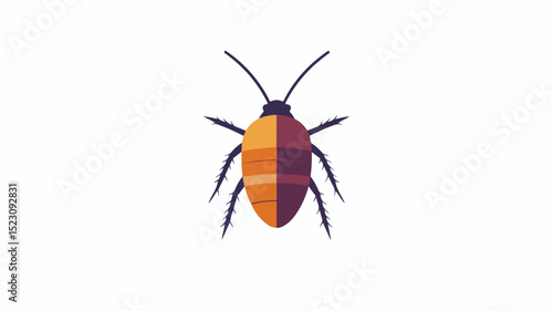 Detailed Cockroach Vector Illustration for Pest Control and Education Materials