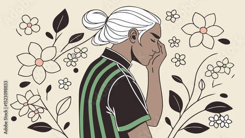 Decent Man with Lilies Artwork