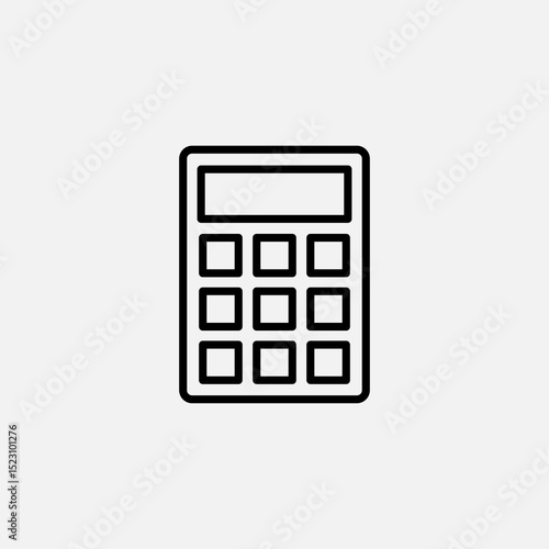 Calculator set icon,sign,symbol,pictogram isolated