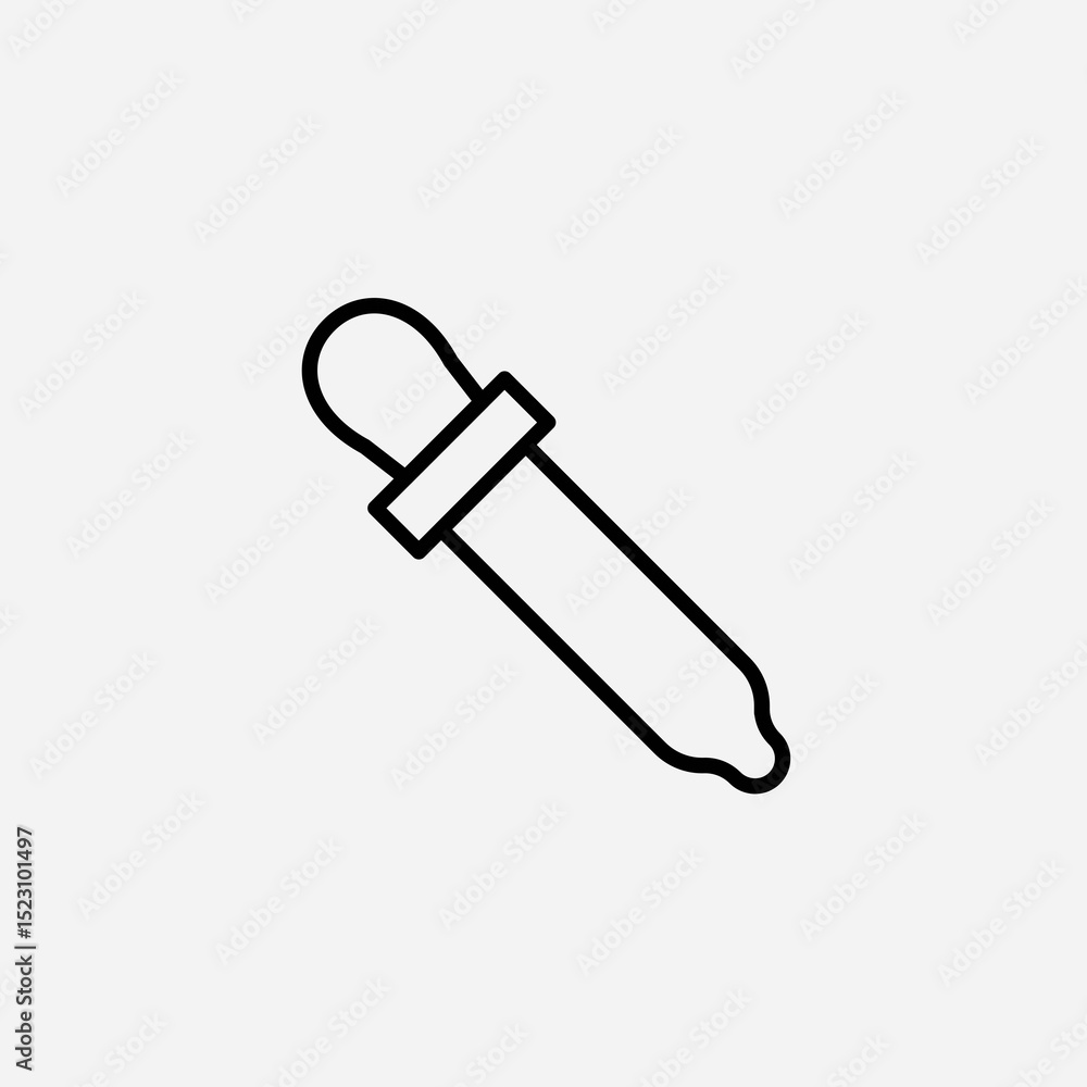 Dropper set icon,sign,symbol,pictogram isolated Dropper set icon,sign,symbol,pictogram isolated