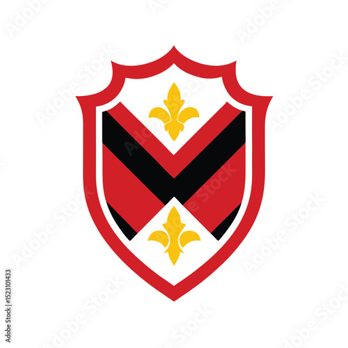 heraldry crest on white background
