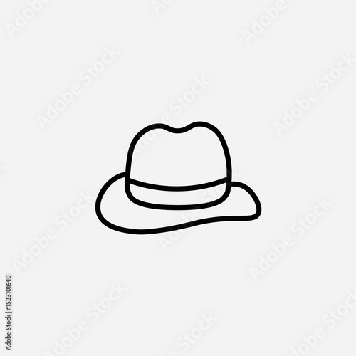 Hat set icon,sign,symbol,pictogram isolated