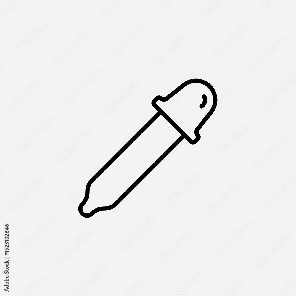 Eye dropper set icon,sign,symbol,pictogram isolated Eye dropper set icon,sign,symbol,pictogram isolated