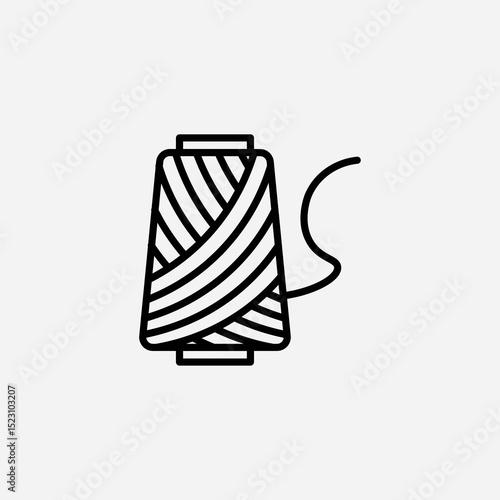 Yarn set icon,sign,symbol,pictogram isolated