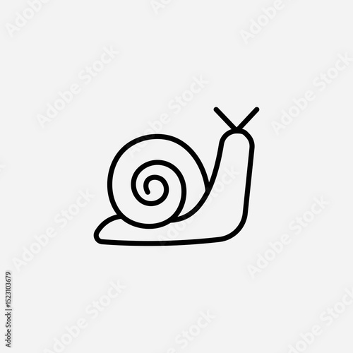Snail set icon,sign,symbol,pictogram isolated