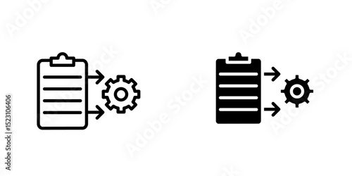 ChatGPT said:
Project Management vector icon. Outlined icon set in black and white colors, isolated for graphic and web design.