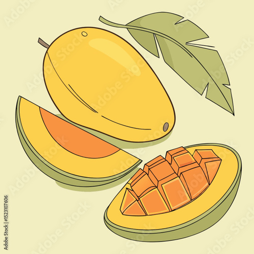 Vector illustration of a delicious cheese sandwich with bread and breakfast items