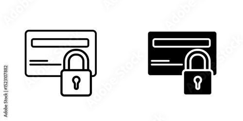 Credit limit icons in outline and stroke versions