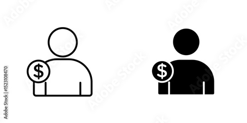 Personal loan icon, loan icon symbol template for graphic and web design collection logo vector illustration