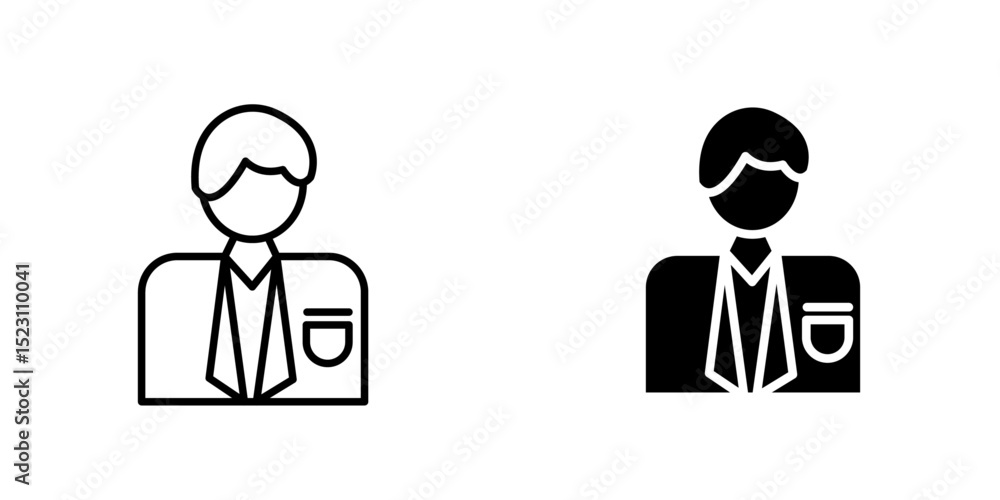 Cashier icon, Cashier Male icon. Editable Stroke and pixel perfect. Outline style. Vector illustration. Enjoy this icon for your project. Cashier icon, Cashier Male icon. Editable Stroke and pixel perfect. Outline style. Vector illustration. Enjoy this icon for your project.