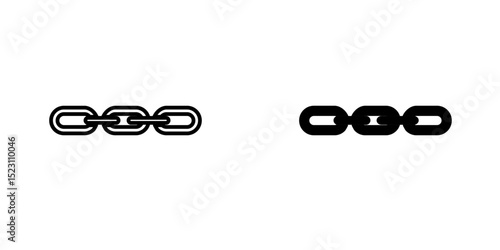 Chain icon, Internet Webpage URL Link, Icon Set. Web Links and Hyperlinks. , Chain, Web Address, Internet Shortcut, Browser, External Link, Hyperlink Navigation,
