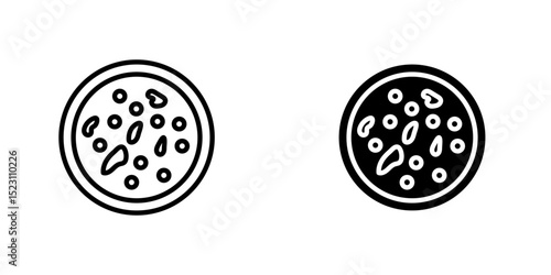 Leukemia icon, Blood cancer leukemia line icon vector cancer malignant disease