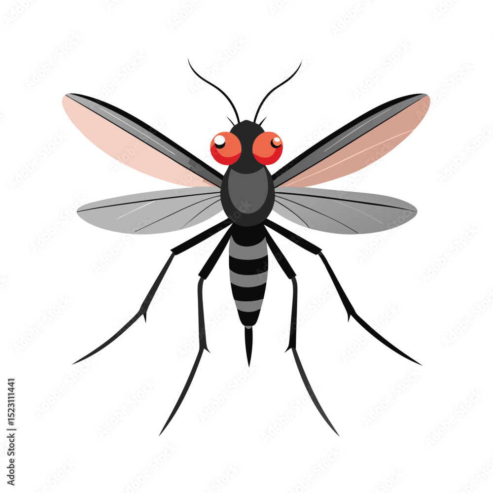 Obraz premium mosquito on white background