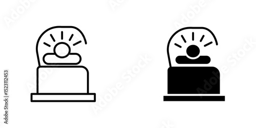 Solarium outline icon. Simple linear element illustration. Isolated line Solarium icon on white background. Thin stroke sign can be used for web, mobile and UI.