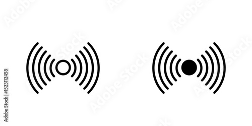 Sensor icon, Sensor Icon Set. Vector Icons for Motion Detectors and Alarms.