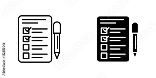 Requirement Specification icon line vector illustration