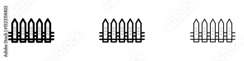 Yard icons for web site, mobile application. Logo illustration.