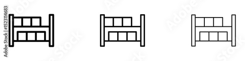 Storage rack icons for web site, mobile application. Logo illustration.