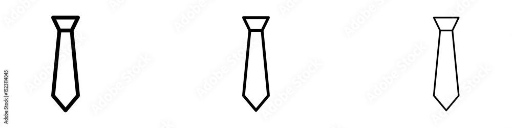 Tie icons for web site, mobile application. Logo illustration. Tie icons for web site, mobile application. Logo illustration.