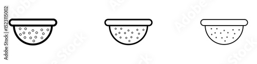 Sieve icons for web site, mobile application. Logo illustration.