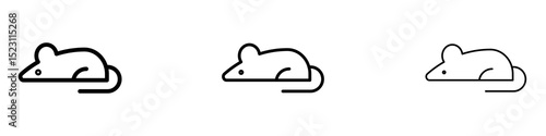 Rat icons for web site, mobile application. Logo illustration.