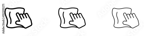 Rag icons for web site, mobile application. Logo illustration.