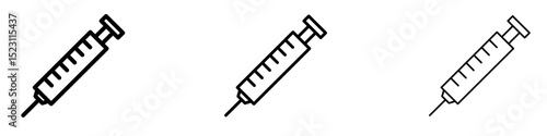 Needle icons for web site, mobile application. Logo illustration.