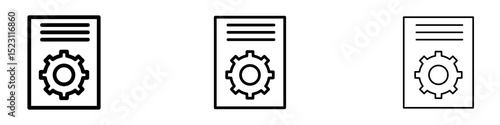 Compile icons for web site, mobile application. Logo illustration.